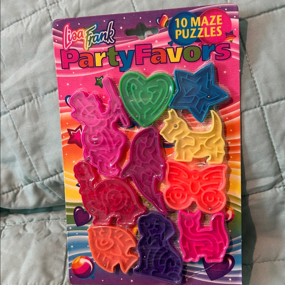 Vintage 1990 Lisa Frank Party Favors - Maze Puzzles